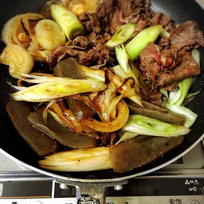 黒毛和牛で焼肉風&付け合せ野菜した準備